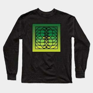 Doc Labs - Third Eye / Awakening (Geometric Art / Meditation / Yoga) - Version 2 - (Green No.1) Long Sleeve T-Shirt